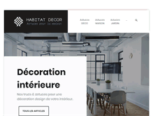 Tablet Screenshot of habitatdecor62.com
